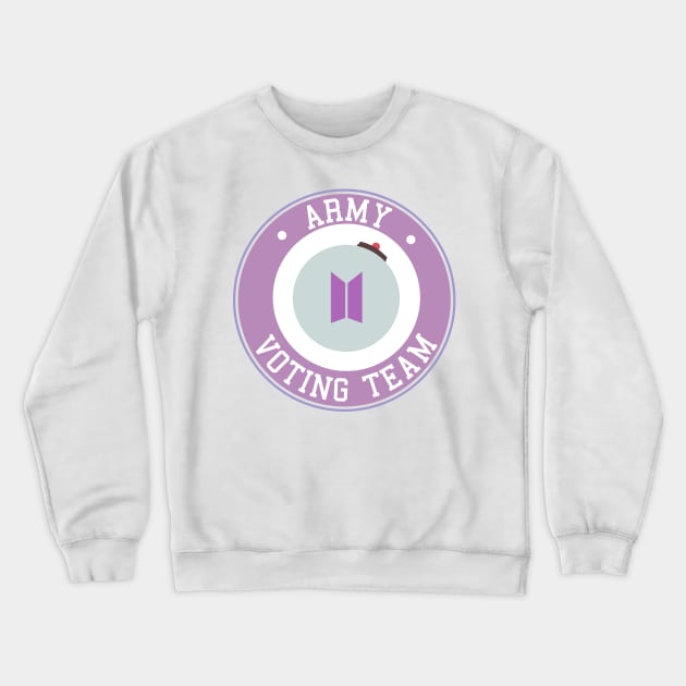 BTS ARMY voting team logo Crewneck Sweatshirt by Oricca